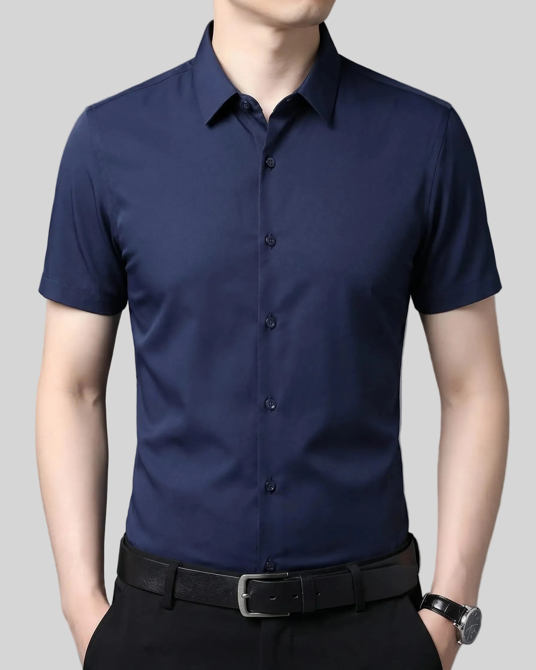 חולצת שרוול קצר - The Signature Oxford