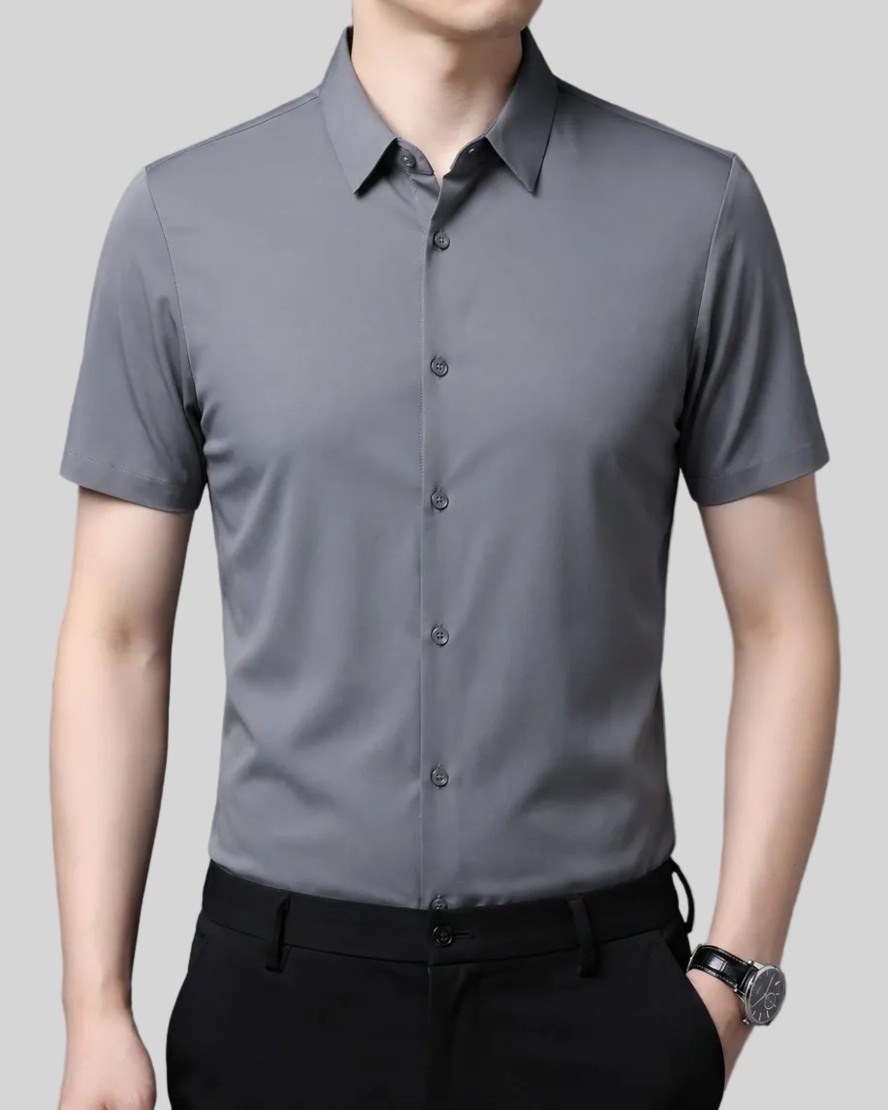 חולצת שרוול קצר - The Signature Oxford