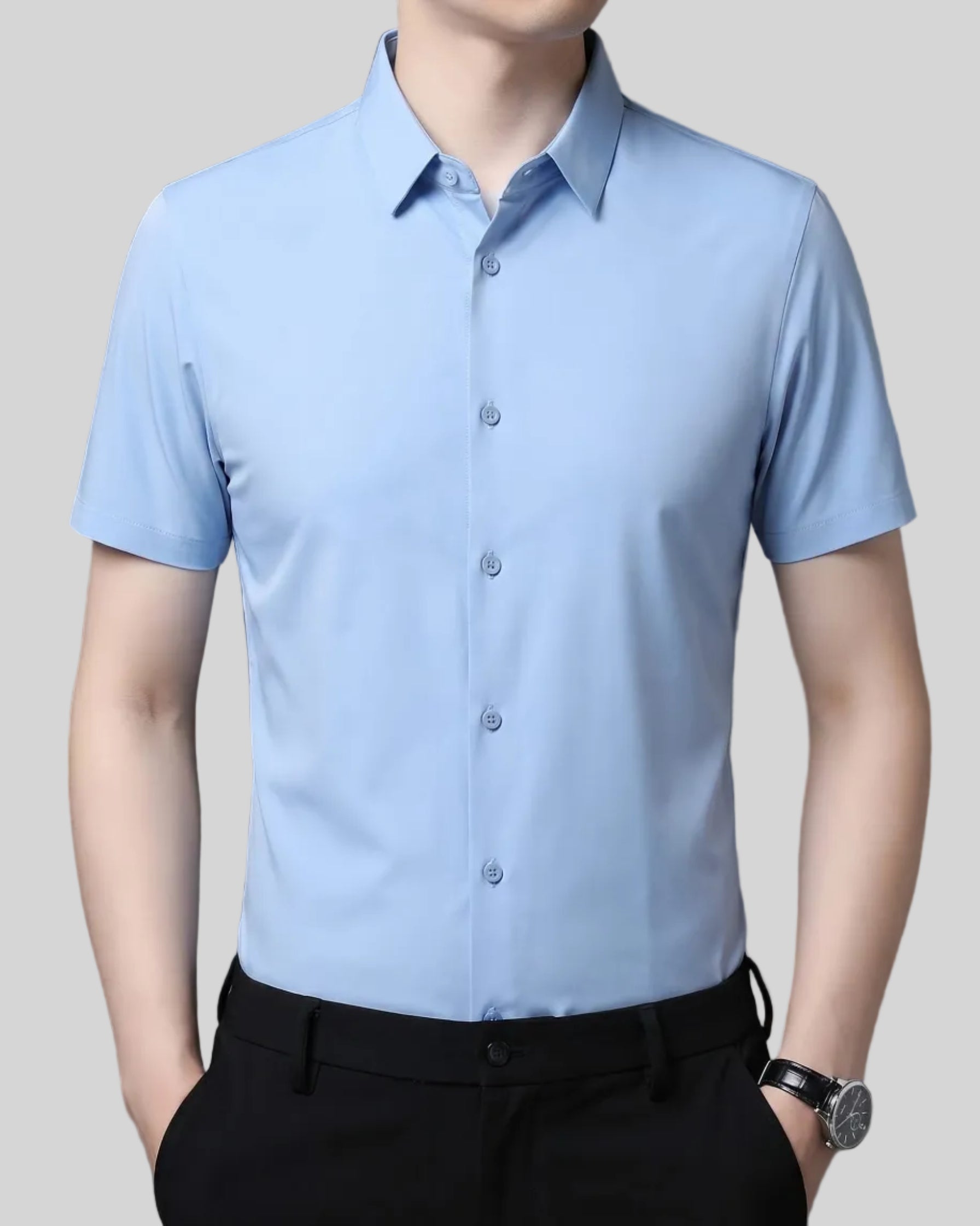 חולצת שרוול קצר - The Signature Oxford