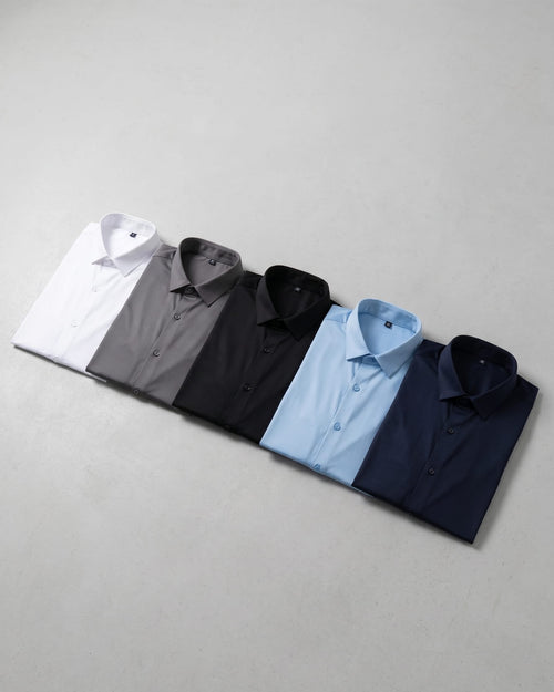 חולצת שרוול קצר - The Signature Oxford