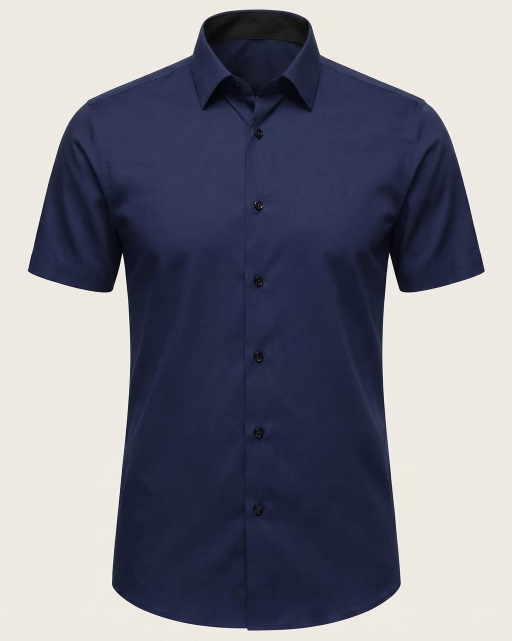 חולצת Signature Oxford בצבע נייבי — מבט מלפנים