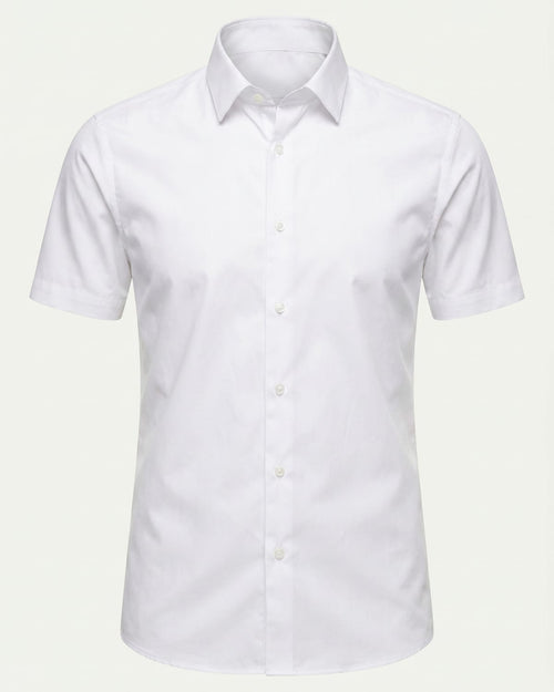 חולצת Signature Oxford בצבע לבן — מבט נוסף