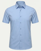 חולצת Signature Oxford בצבע תכלת — מבט מלפנים