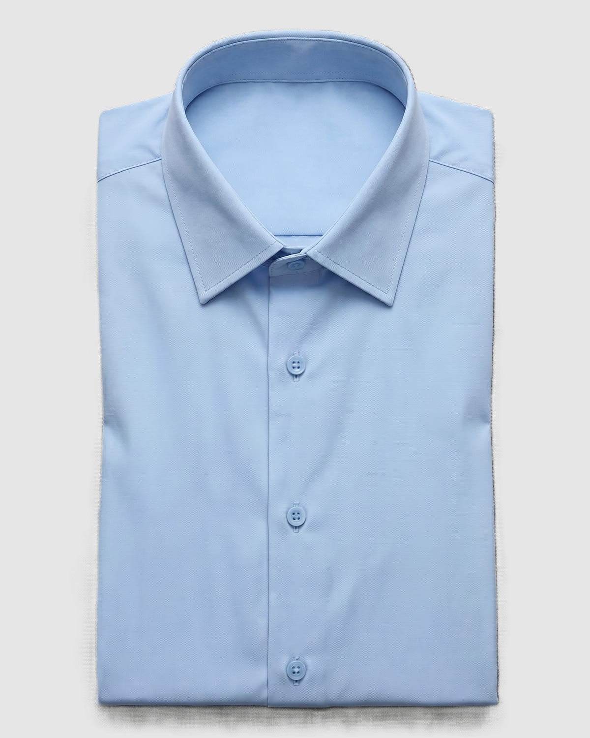 חולצת Signature Oxford בצבע תכלת — מקופלת